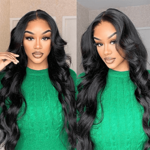 KlaiyiAirWigBreathableCapPreCut13x4LaceFrontBodyWaveWigs100 HumanHair 3 77e4962f a0e4 48af b3ce 426d2396125b