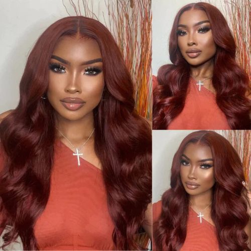 KlaiyiBrunetteAuburnCopper13x4LaceFrontalWigBodyWaveVirginHumanHairReddishBrownColor 700x 966d43cd f56e 4354 92ec 36733e09e198