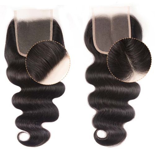 KlaiyiHair8AGradeVirginBrazilianBodyWave3Bundleswith4x4LaceClosure 3