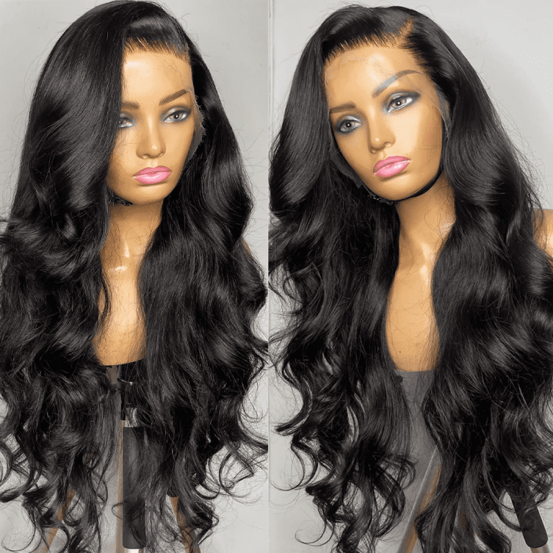 KlaiyiHairTransparentLaceWigBodyWaveLaceFrontalWigsVirginHumanHairPrePlucked 1