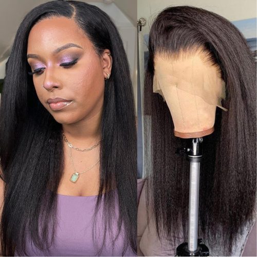 KlaiyiKinkyStraightRealisticLaceFrontalWigsNaturalDensityBreathableHumanHairWigsBrittneyRecommend f0c7f257 80d3 4214 922b d62b191164d5