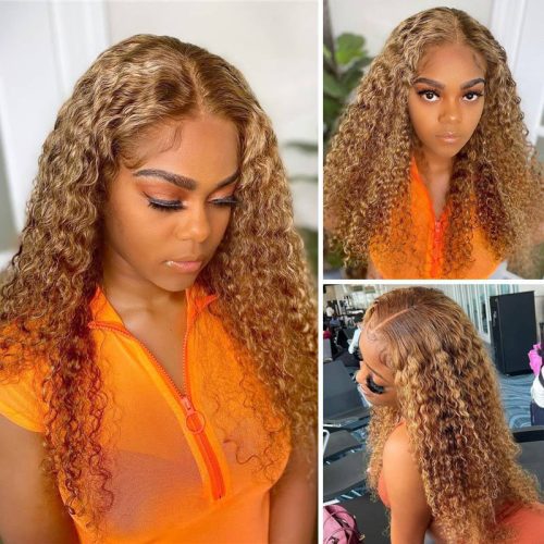 KlaiyiOmbreHairLaceClosureWigPrePluckedJerryCurlHoneyBlondeHighlightLaceFrontWigs 2 4b5212d7 ec2f 48be 8cef e2cd13404d94