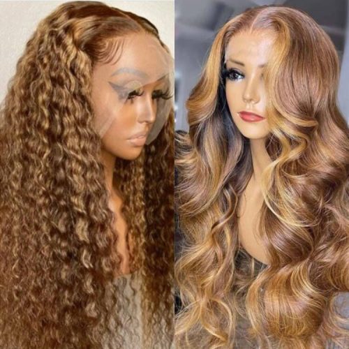 KlaiyiOmbreHighlightLaceFrontWigBodyWaveOrJerryCurlNaturalDensity70 OffFlashSale