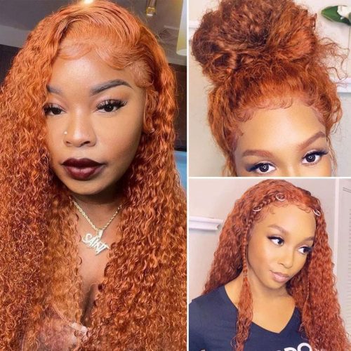 KlaiyiOrangeGingerColorLacePartWigJerryCurlFallMustHavesHumanHairWigs 1 24f88873 44f0 4fe3 abf1 1984e510c428