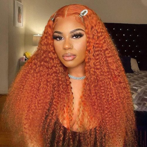 KlaiyiOrangeGingerColorLacePartWigJerryCurlFallMustHavesHumanHairWigs 7 73a79702 6d4f 4d10 8c76 028e6fdb803c