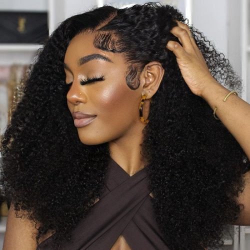 KlaiyiSpecialOfferKinkyCurly13x4LaceFrontVirginHumanHairFlashSale 2