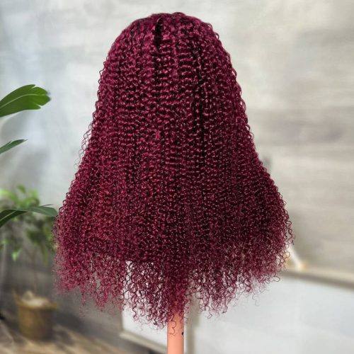 KlaiyiVPartJerryCurlyNoLeaveOutGluelessWigsDarkRoots99JColorHumanHairWigs 1 402c7046 acdd 4328 816b a60de749813a