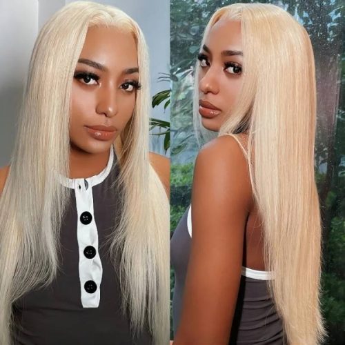 Klaiyi 613BlondeBoneStraightLaceFrontWigswithLayerInnerBuckleVirginHumanHairWigsForWomen 2 32f389d5 10b2 426f adb0 6bf92af67e09