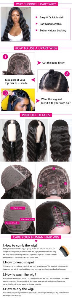 klaiyi hair body wave wigs upart hair