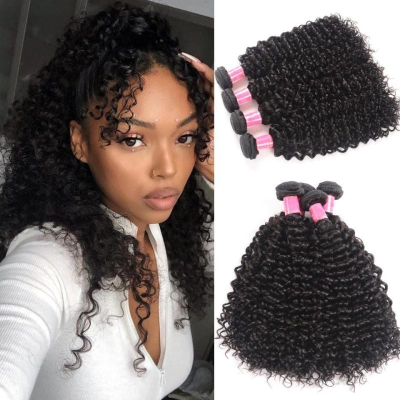 curly hair weave