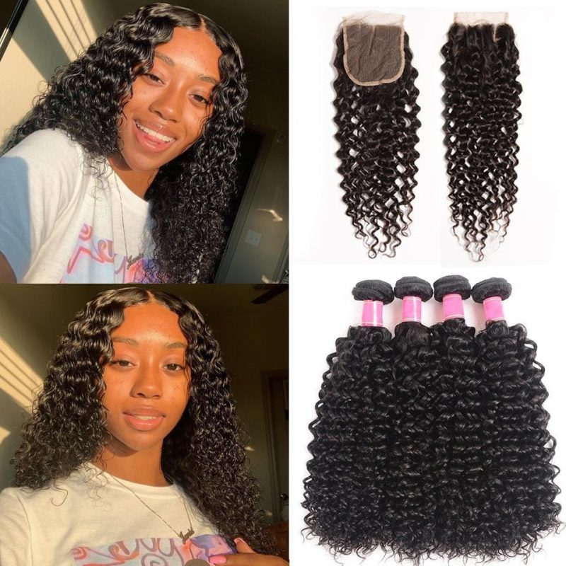 curly with closure