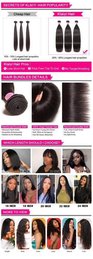 straight hair bundles