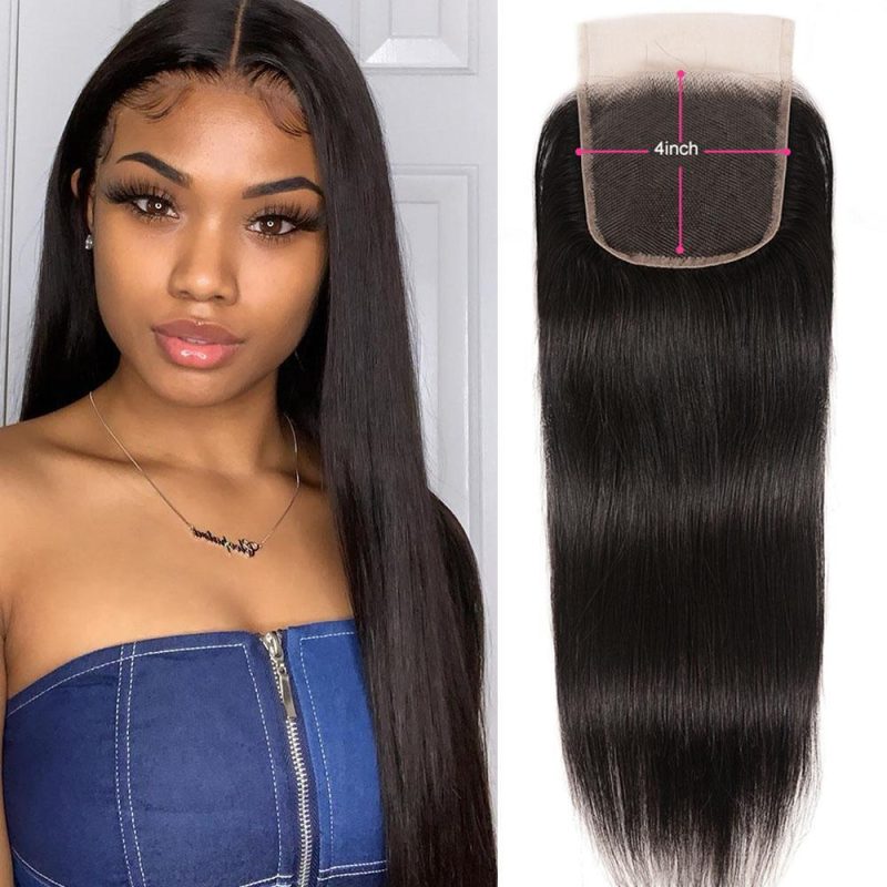 straight hair lace closure