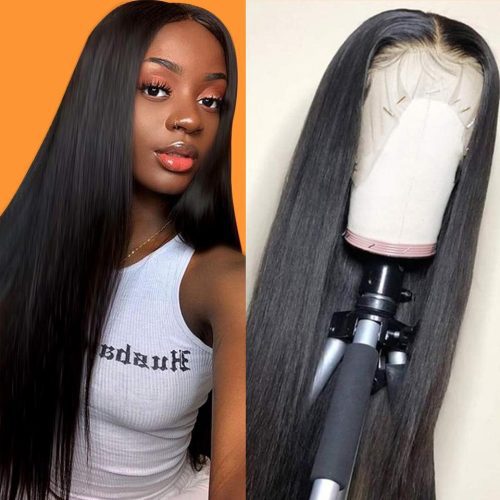 straight lace wig